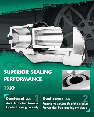 Image of SCITOO Front Rear(Left+Right) Brake Calipers With Bracket 18-B4890 18-B4891 18-B4894 18-B4895 Compatible For Dodge Ram 1500 2006-2008 For Dodge Ram 2500 2004-2008 For Dodge Ram 3500 2003-2008