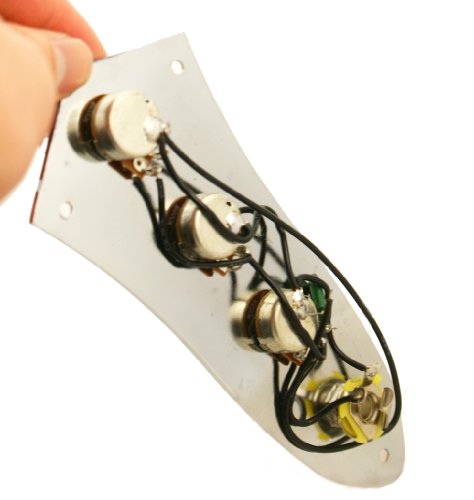 Jazz Bass Jb Control Plate Wired Fully Loaded - Chrome #TOP4