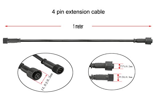 Cables de 4 pines FVTLED para decorar salones con tiras LED RGB de un metro 5 unidades 3