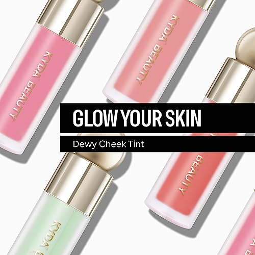 Kyda Liquid Blush, Natural Matte Finish Looking, Dewy Cheek Tint, Moisturizing Lightweight Blendable Feel, Soft Cream Face Blush, By Ownest Beauty-Cool Pink #TOP5