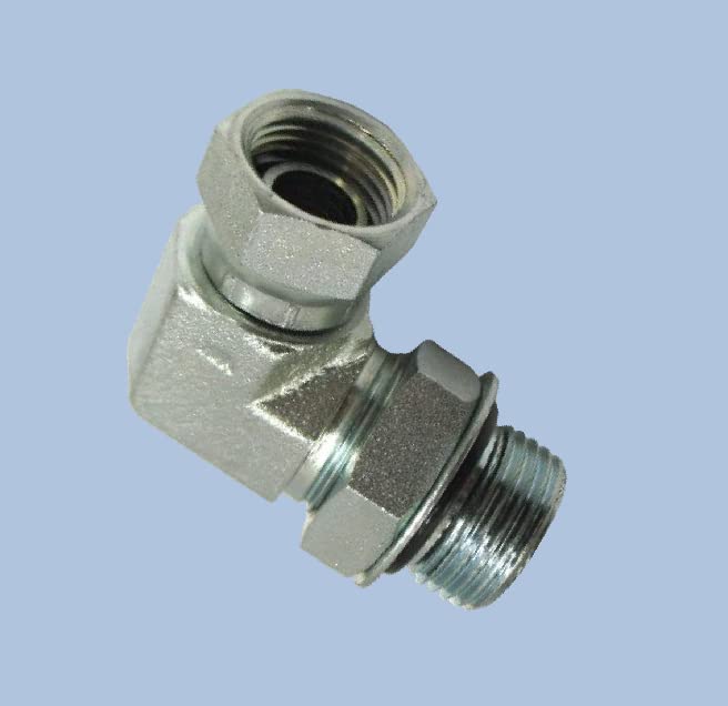 Raccordo Maschio Femmina Girevole Adattatore Tubo Girevole 3/8" Maschio ORB (9/16-18) A 3/8" Femmina (.675-18) - AF 9315-06-06 Adattatore Girevole Per Impianti Oleodinamici