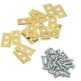 WA0190 Replacement Robotic Lawn Mower Cutting Blade (24Pack Blade Kit with Screws) for Worx Landroid Robotic Mower WG794(Titanium)