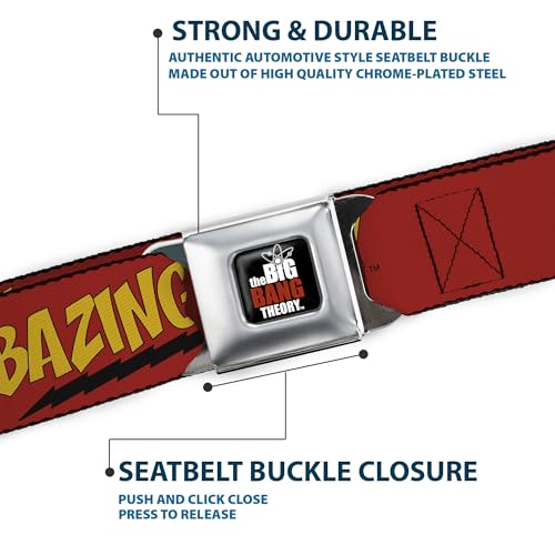 Cinturón de seguridad BAZINGA Buckle-Down de 2.5 cm de ancho regulable 6