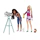 Barbie Abenteuer zu zweit Camping-Spielset mit Zelt, inkl. 2 Barbie Puppen, Barbie Camping Zubehör und Tiere, Geschenk für Kinder, Spielzeug ab 3 Jahre,HGC18