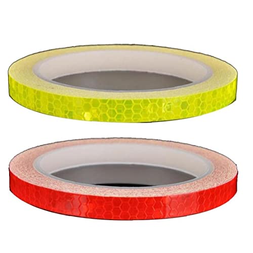 2pc Bicycle PVC Reflective Bike Stickers Cars MTB Bicycle Adhesive Tape Safety Warning Durable Decor Sticker Accessories Cover