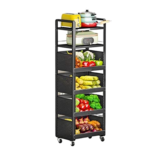 Estante para frutas y verduras multinivel tipo carrito organizador