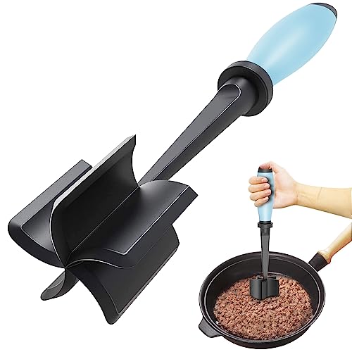 Upgrade Meat Chopper Hamburger Masher Ground Beef Smasher Utensil Mix Tool