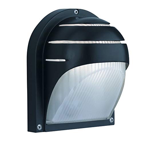 Searchlight 1106BK aluminio Half Moon soporte de pared, color negro