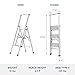 Xtend & Climb SL3HLight Slimline 3 Step Ladder, Aluminum