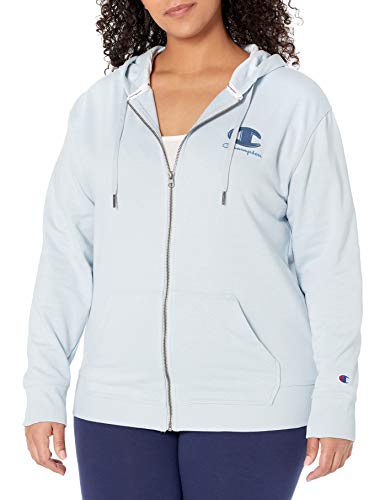 Champion Women's Plus Size Hoodie, Snowdrop Grey, 2X