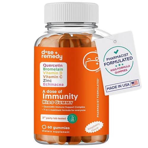 A Dose of Immunity Kids Quercetin with Vitamin C, Zinc,