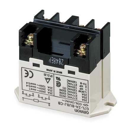 Omron Relay: 25Amp 120V Dpst with Screw Terminal