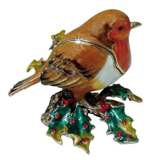 Arora 6031 Craycombe Creations Schmuckkästchen, Rotkehlchen, Mehrfarbig, Einheitsgröße