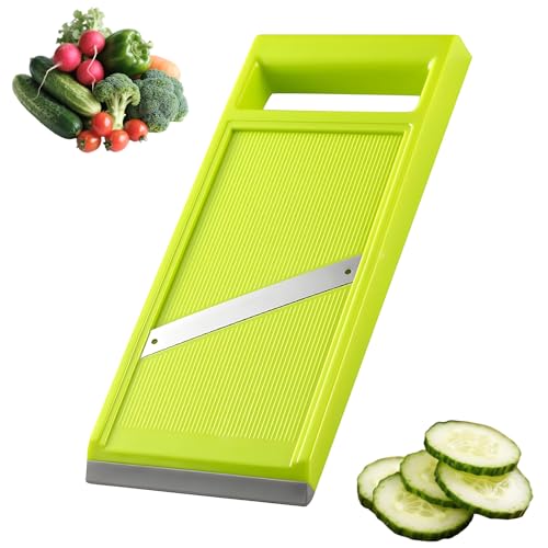 WQNNQW Mandolina Cucina, Mandolino, Mandolini da cucina, Mandolina giapponese, Multifunzione, Inox, Multifunzione Tutti Coppetta, Per Mela, Terra Carote, Cipolla, Cetriolo