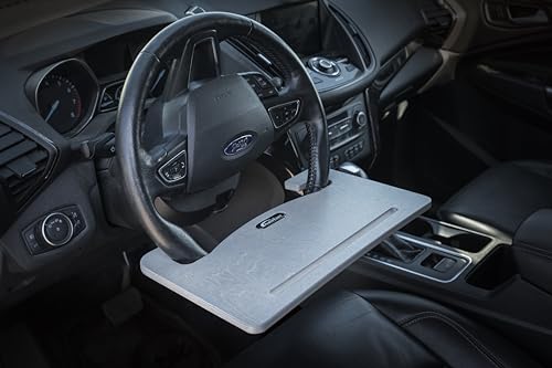 Image of AutoExec Wheelmate Car Desk Tray, Grey