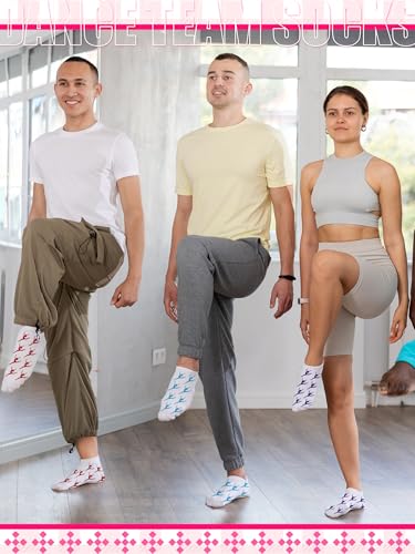 Image of 12 Pack Ballet Dance Socks for Girls Ballerina Recital Team