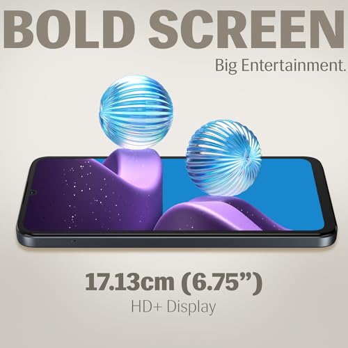Image of Lava Bold N1 Lite (Crystal Blue, 3 GB RAM, 64 GB Storage) | 6.75 inch HD+ Display | 13MP AI Dual Rear Camera | 5000 mAh Battery | Secure Face Unlock | Fingerprint Reader | Charger & Phone-Cover in Box