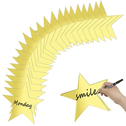 30 Pcs Star Cutouts Double Printed Paper, Star Cutouts Paper, 11 Inch Stars Decoration For Wedding Party Classroom Table Diy Decoration (Gold) #TOP10