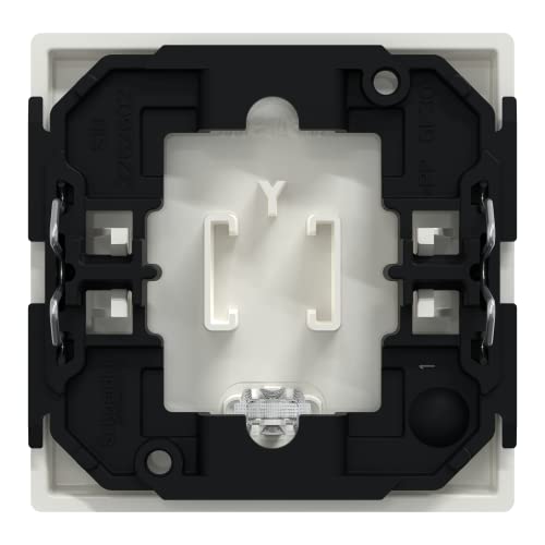 Schneider Electric Merten Wippe mit Kontrollfenster, für Kontrollschalter- und Taster-Einsatz, 1-fach, System M, polarweiss glänzend, Artikelnummer 436019