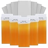 CARTUCHO CERA ROLL-ON ✦ ¿Buscas una depilación con cera tibia que sea fácil de hacer en casa? El recambio Mealiss 100 es la solución ideal para obtener resultados óptimos. La ergonomía del Roll-On mantiene la cera caliente para facilitar su uso y deja la piel suave hasta por 1 mes. Nuestros cartuchos eliminan incluso los vellos más pequeños. El kit contiene 5 cartuchos de cera (100 ml) y 100 tiras depilatorias desechables. Proporciona de 3 a 4 depilaciones completas.
