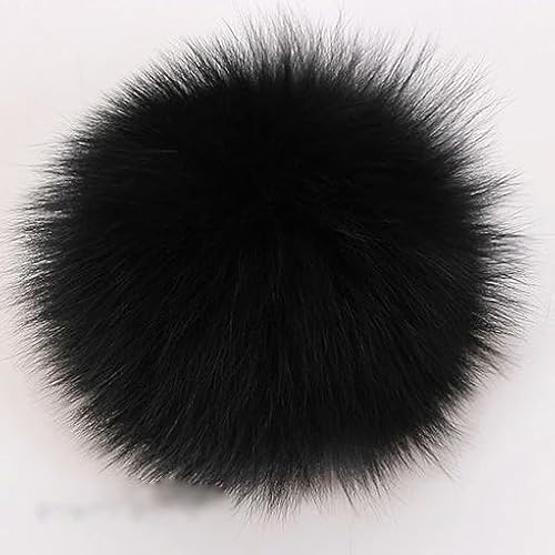 100% Real Fur Pompoms Fluffy Fur Pom Pom Balls DIY Natural Pompons Accessories for Scarves Hats Bags Shoes 13-14cm