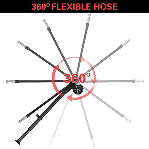 Moniss Bomba de choque de alta pressão 300 psi bomba de ar presta schrader válvula mountain road bik