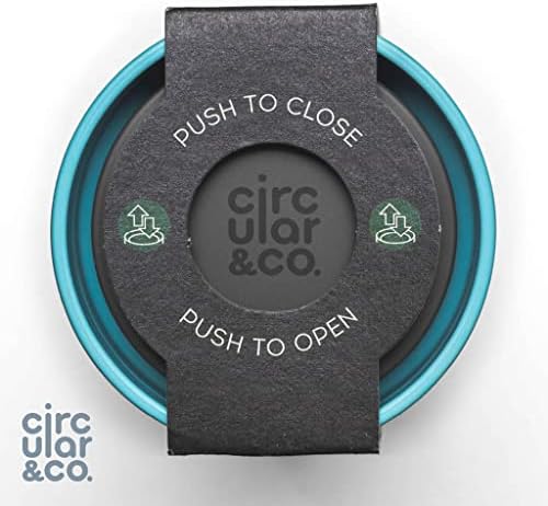 Circular and Co Leakproof Reusable Coffee Cup 12oz/340ml - The World's First Travel Mug Made from Recycled Coffee Cups, 100% Leak-Proof, Sustainable & Insulated (Black & Electric Mustard)