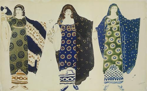 Impression sur toile Œdipe à Colone de Leon Bakst affiche de qualité