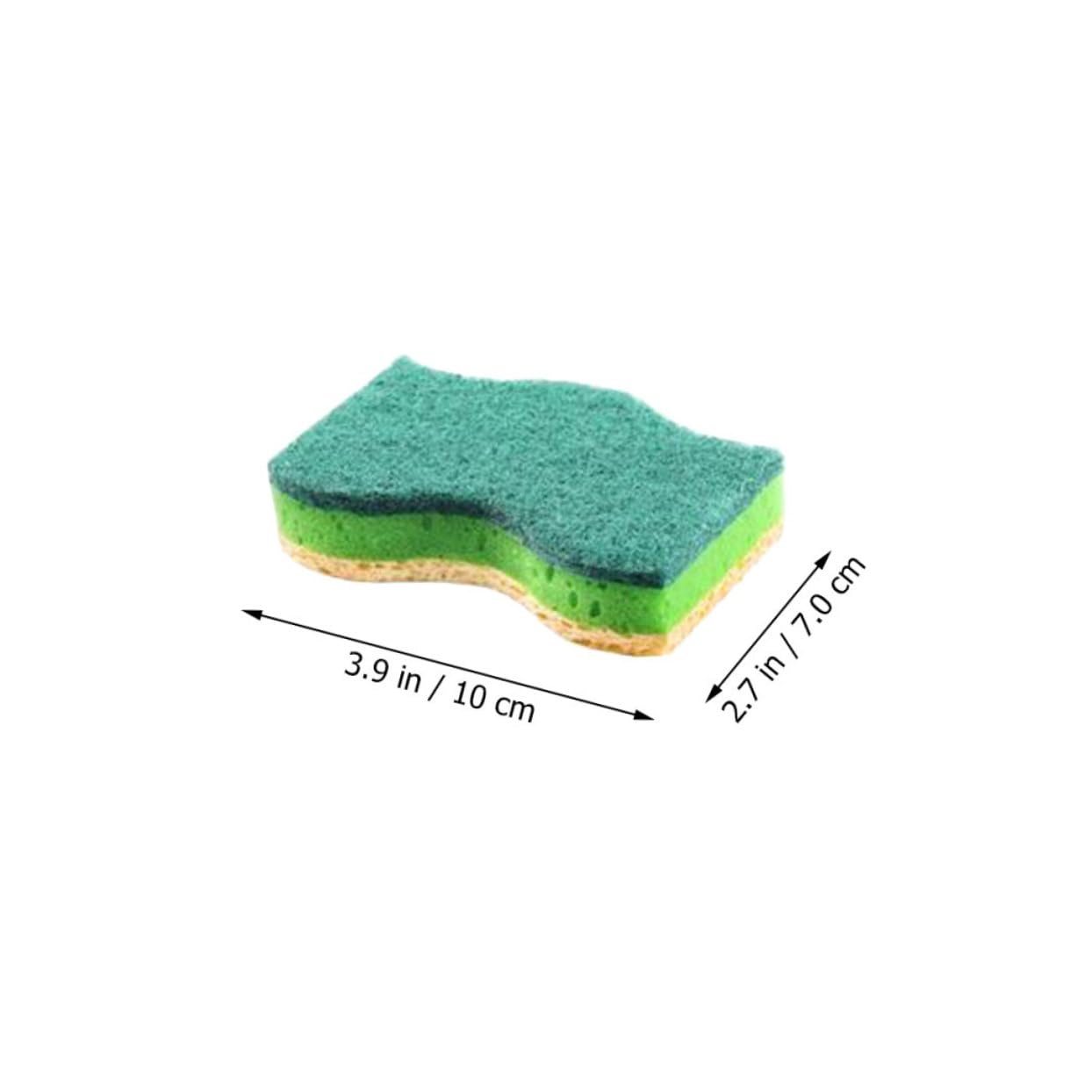 Baluue 25piezas Esponjas De Limpieza Multiusos para Cocina Madera para Lavar Ollas y Sartenes Resistente Grasas y De Limpiar