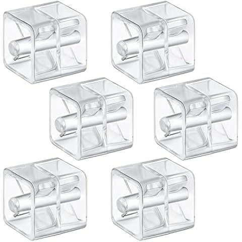 Gersoniel 6 Pieces Tape Dispenser Cores, Clear Wheel Replacement Core Dispensers Holder 1 Inch Cores for Desktop Roller Rolls Packing Wrapping Office Supplies Cover