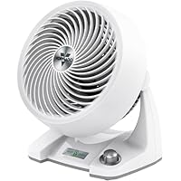 Vornado 533DC Energy Smart Small Air Circulator – White – DC-Motor Compact Whole-Room Vortex Fan with Variable Speed Dial, Ultra-Quiet Low-Energy Operation for Small Spaces (Up to ~21 m²)