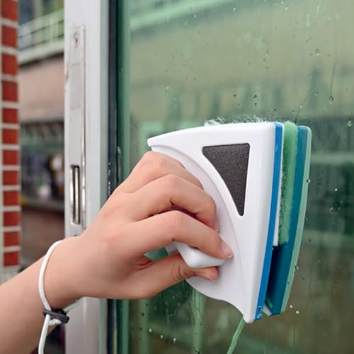 Limpia Ventanas Magnético De Doble Cara, con imán - Limpiador Cristales Magnetico Potente Cuerda de Seguridad - imagen 2