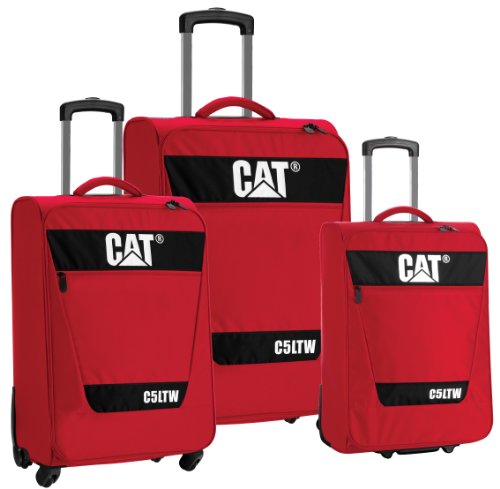 CAT C5Ltw Nested 3-Pack, Fire Engine Red, One Size
