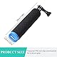 Wasserdichter Kamera Handgriff, Unterwasser Einbeinstativ, Kamera Schwebender Stab, Tauchen Selfie Stick, Rutschfester Schwimmender Handgriff mit Schraubenadapter, Floating Hand Grip für GoPro (Blau)