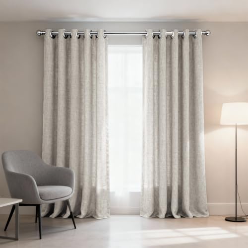 Camesa Cortina Nativa 2 painéis de 260X170cm Bege