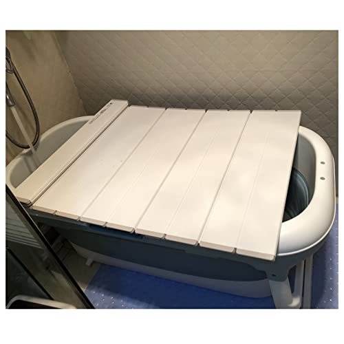 Couverture de baignoire pliante blanche et plateau isolant résistant à la chaleur
