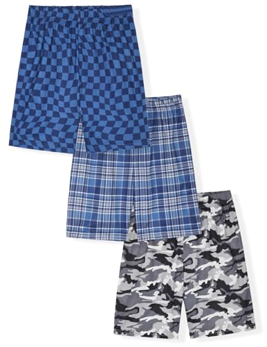 Sleep On It Boys Pajama Shorts for Kids 3 Pack Pajamas Sleep Short Set for Boy