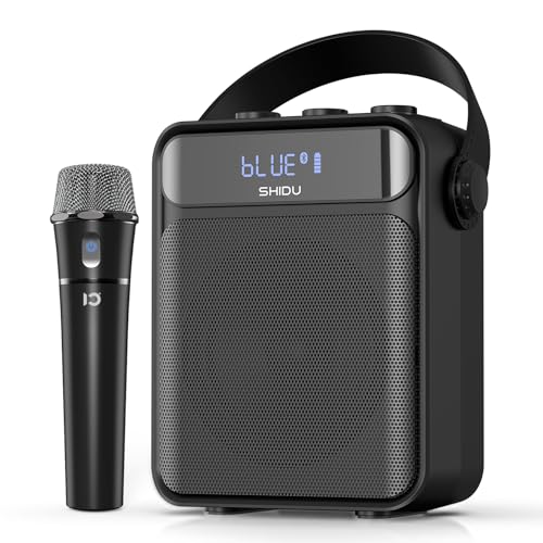 SHIDU 40W Voice Amplifier with Wireless Microphone Handheld, Wireless Voice Amplifier for Teacher...