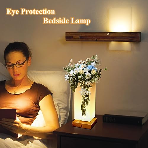 GOUTOOL Vase Table Lamp, DIY Vase Lamp USB Charging Port Dimmable Flower Lamp - Image 3