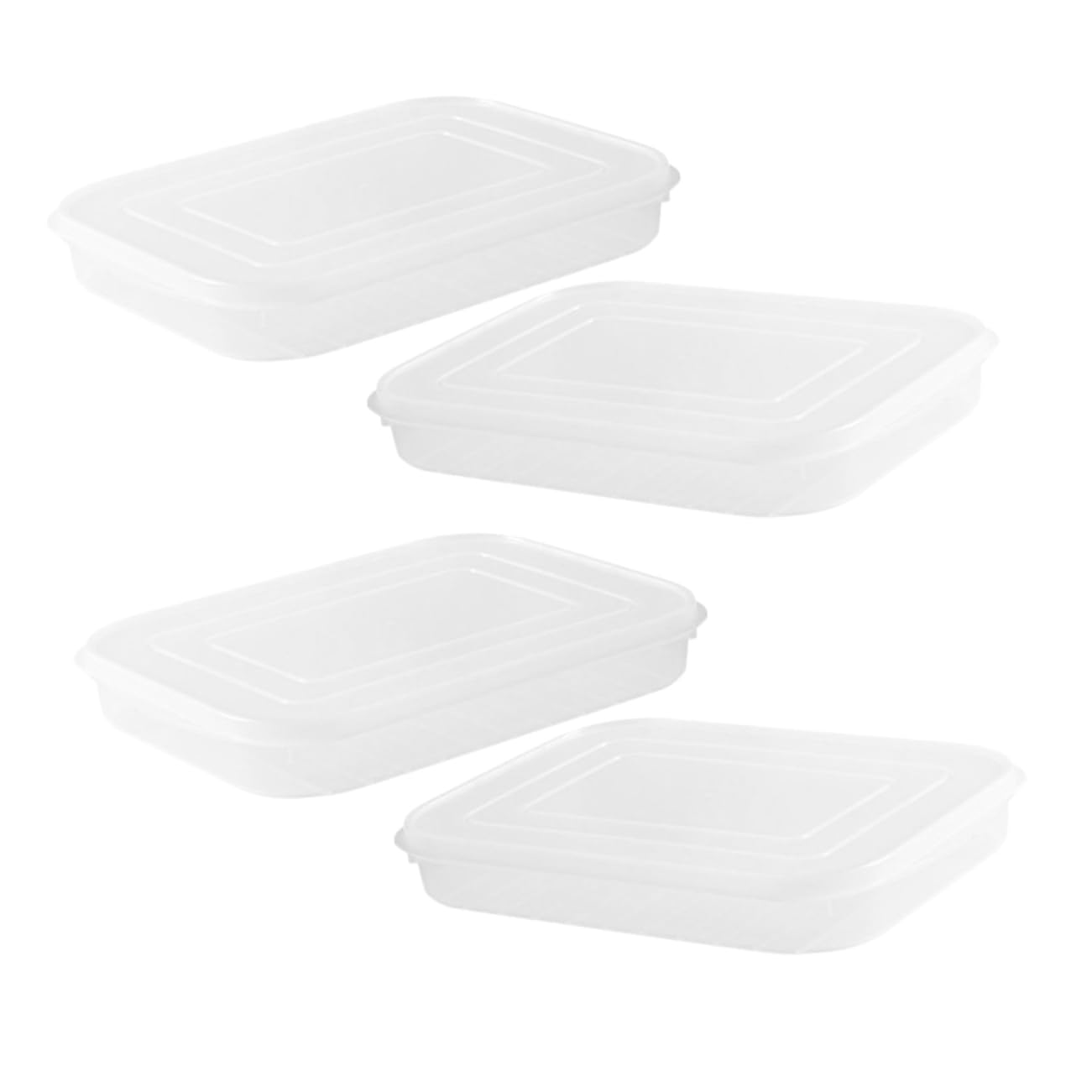 MAGICLULU 2 Set Più Croccante Custode Del Burro Francese Organizzatore Del Frigorifero Contenitore Per Il Bacon Contenitore Per Il Congelatore Contenitori Ermetici Con Coperchio 4 Pezzi * 2