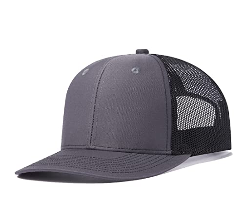 Image of Quanhaigou Trucker Hat - Mesh Snap Back - Unisex Adjustable Baseball Cap - Outdoor Hats for Men Women