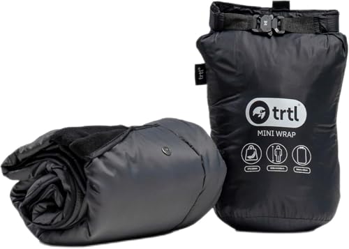 trtl Mini Wrap Compact Travel Blanket - Quilted Insulation - Convenient, Packable Blanket - Comes with Roll-Top Bag - Features a Secure Pocket