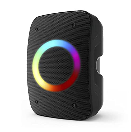 Ridgeway P402 Rechargeable 4â€ Woofer Outdoor Wireless Portable FM Bluetooth Portable Speaker Multi-Color LED Lights Up to 5 Hours Playing Time