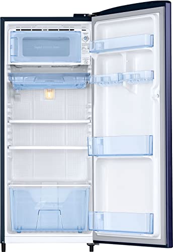 Image of Samsung 183 L, 3 Star, Digital Inverter, Direct-Cool Single Door Refrigerator (RR20C2723VB /NL, Red, Tropical Purple)