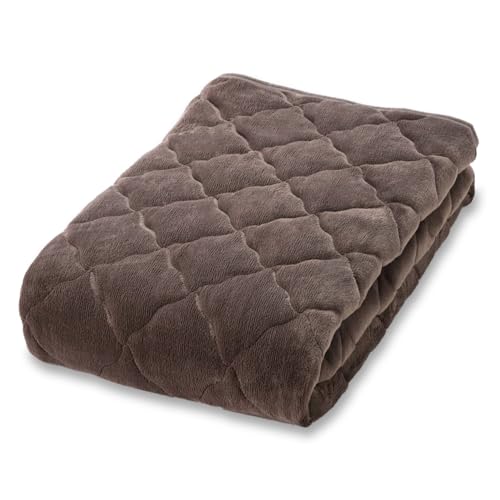 アイリスプラザ 敷きパッド ミルキータッチ敷きパッドうっとりとろけるようなタッチ感 洗濯機OK 保温性を実現 ぬくもりキープ 安心の低ホルムアルデヒド 静電気防止加工 特殊繊維糸と丁寧な加工方法 ダブルモカブラウン