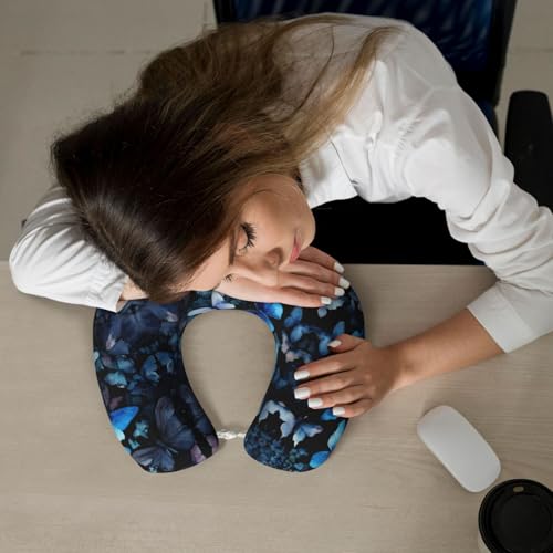 Almohada de Viaje con Funda Negra y Espuma Viscoelástica miniatura 7