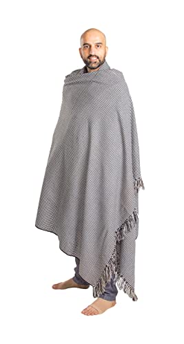 Om Shanti Crafts Meditation Shawl Meditation Blanket Prayer Shawl for Men Women