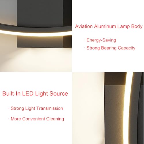 Lámpara de pared LED para pasillos oscuros regulable con mando 4
