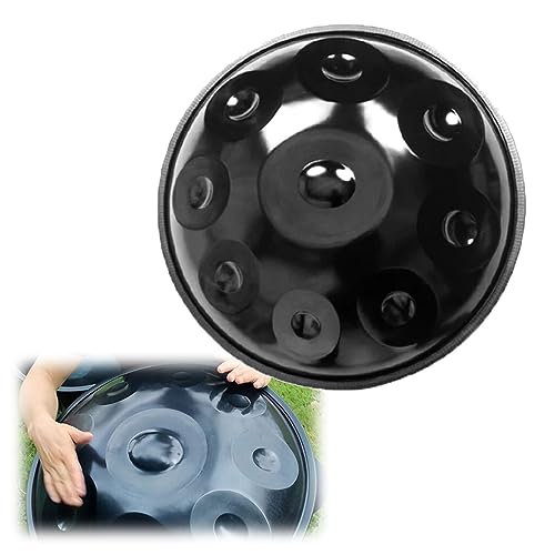 Handpan Drum 9 Notas 56 cm D Mayor Negro miniatura 1