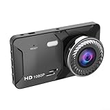 Cámara de salpicadero con pantalla táctil de 4 pulgadas con grabadora DVR de doble lente para coche, cámara delantera y trasera 1080P Full HD, gran angular de 170°, apertura F2.0, WDR N Cámara de salpicadero con pantalla táctil de 4 pulgadas con grabadora DVR de doble lente para coche, cámara delantera y trasera 1080P Full HD, gran angular de 170°, apertura F2.0, WDR N